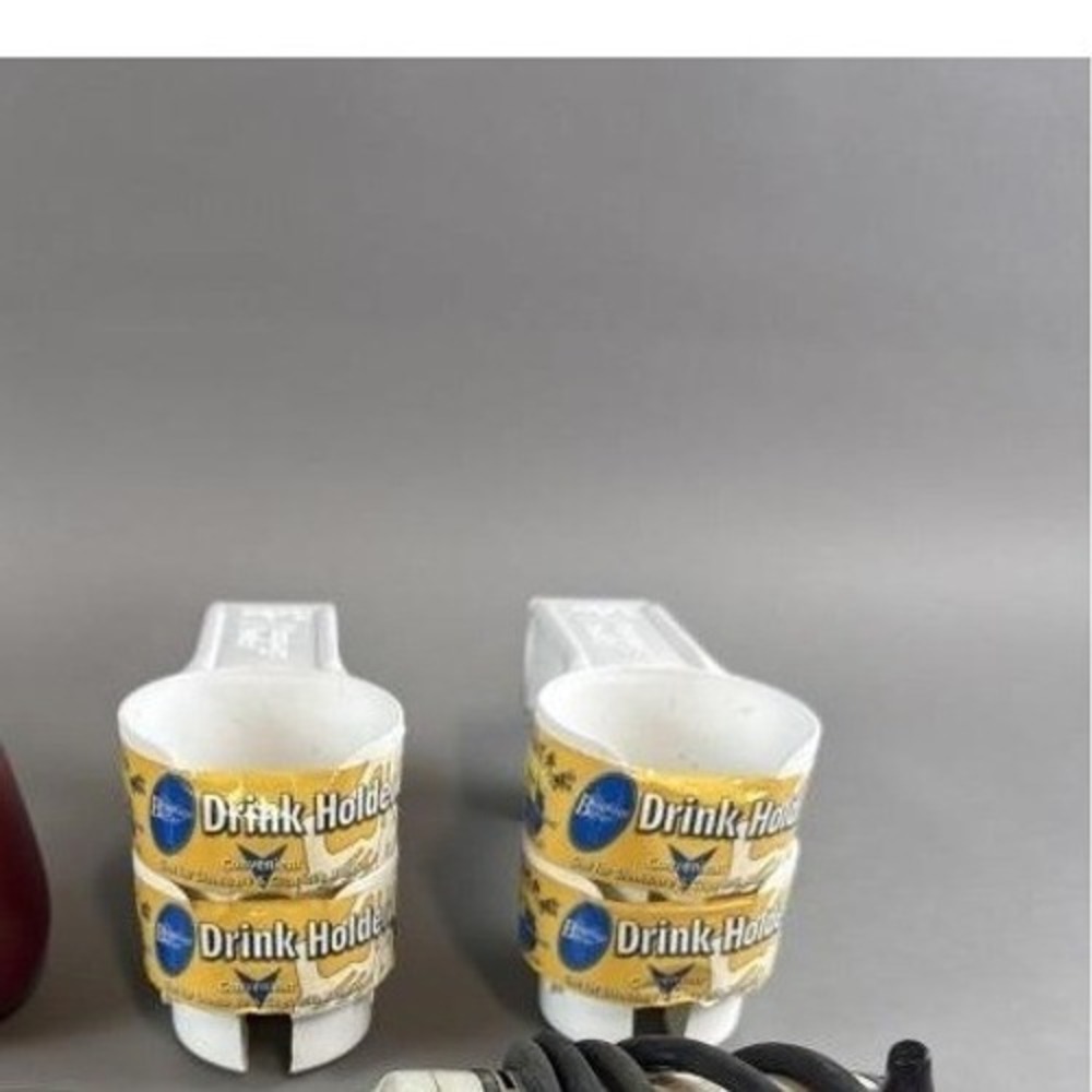 Better Boat Drink Holders Set of 4 White Clip On Cup Holders Boat RV Pool Deck